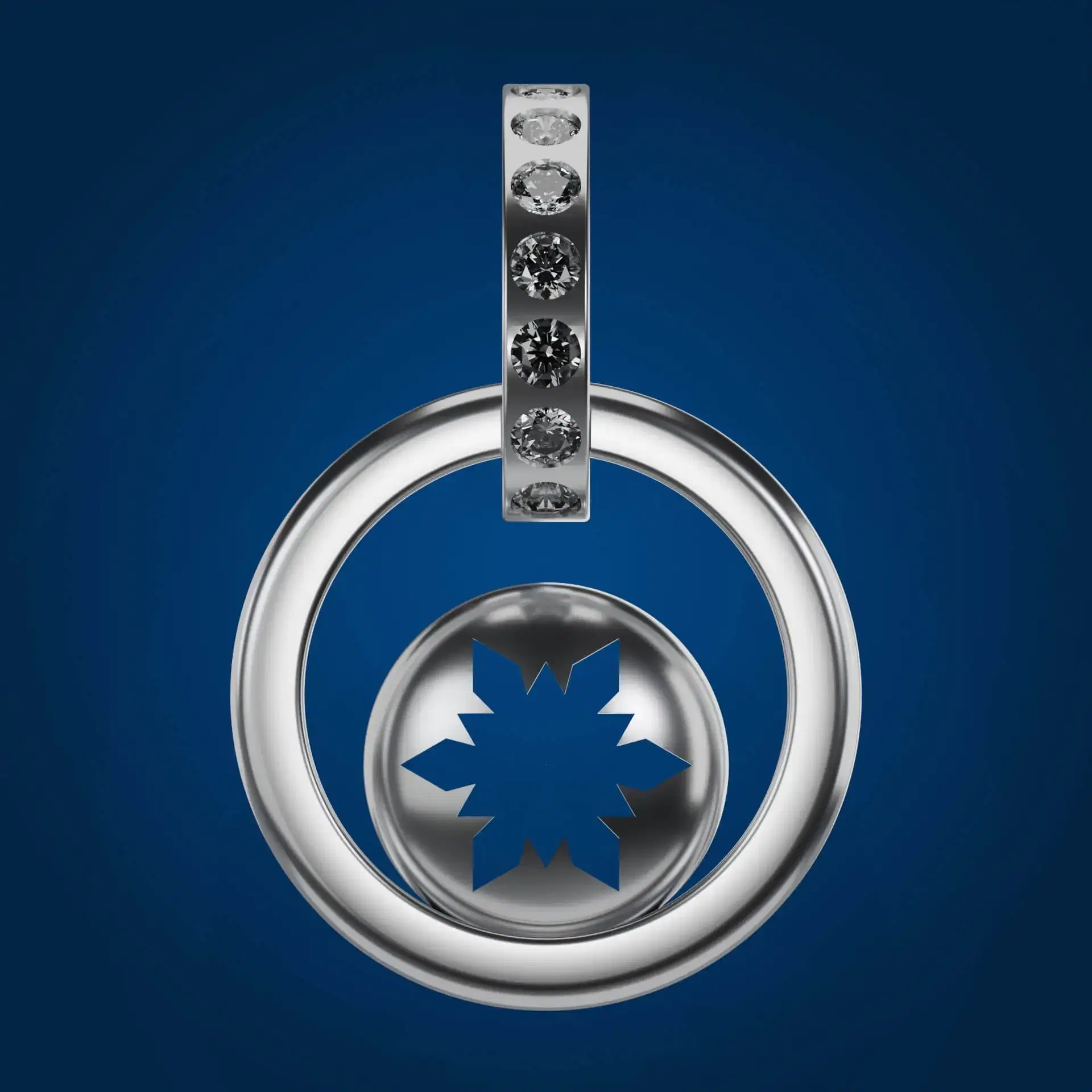 Floc - Earrings artesanal de plata - Vista principal