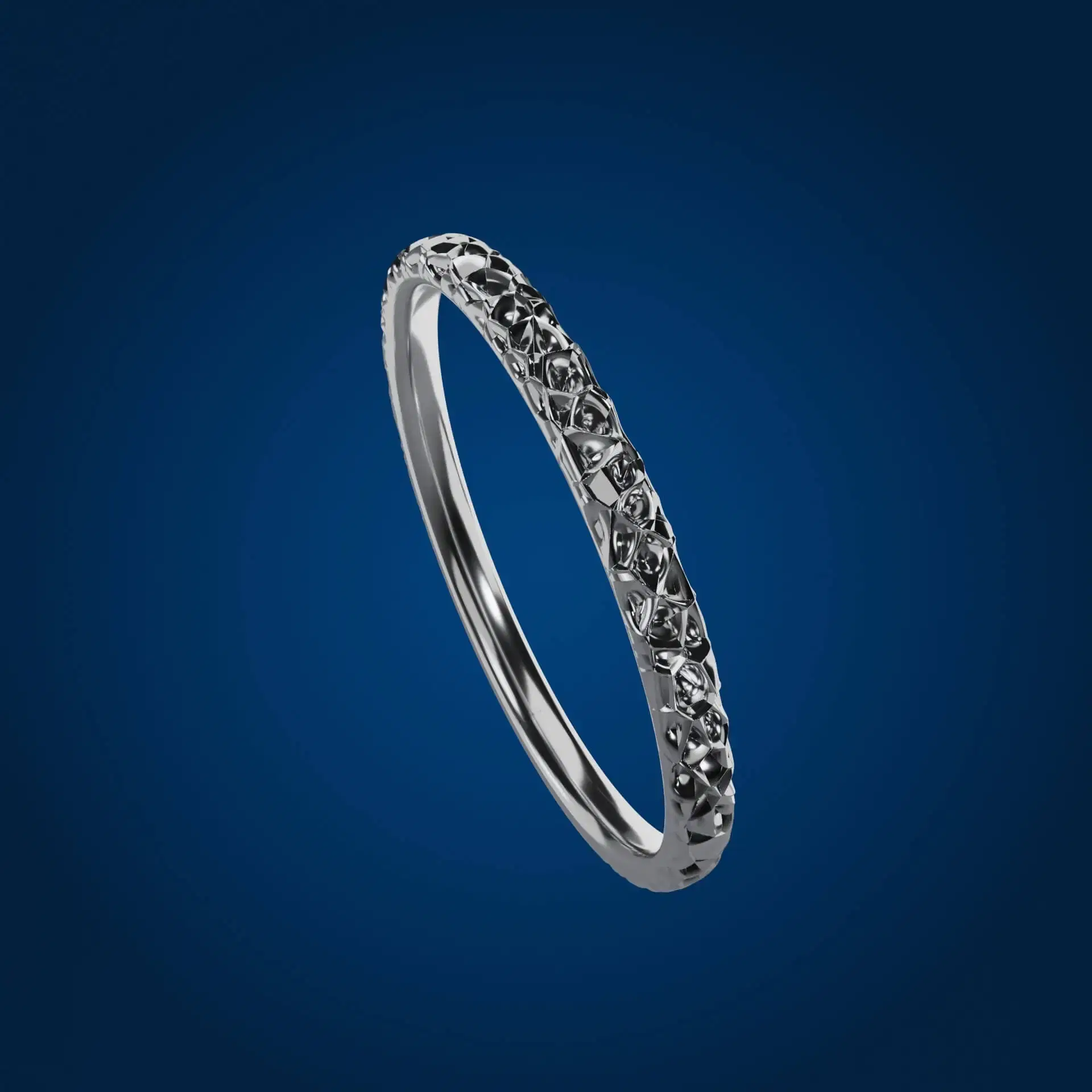 Estreles II - Rings artesanal de plata - Vista principal